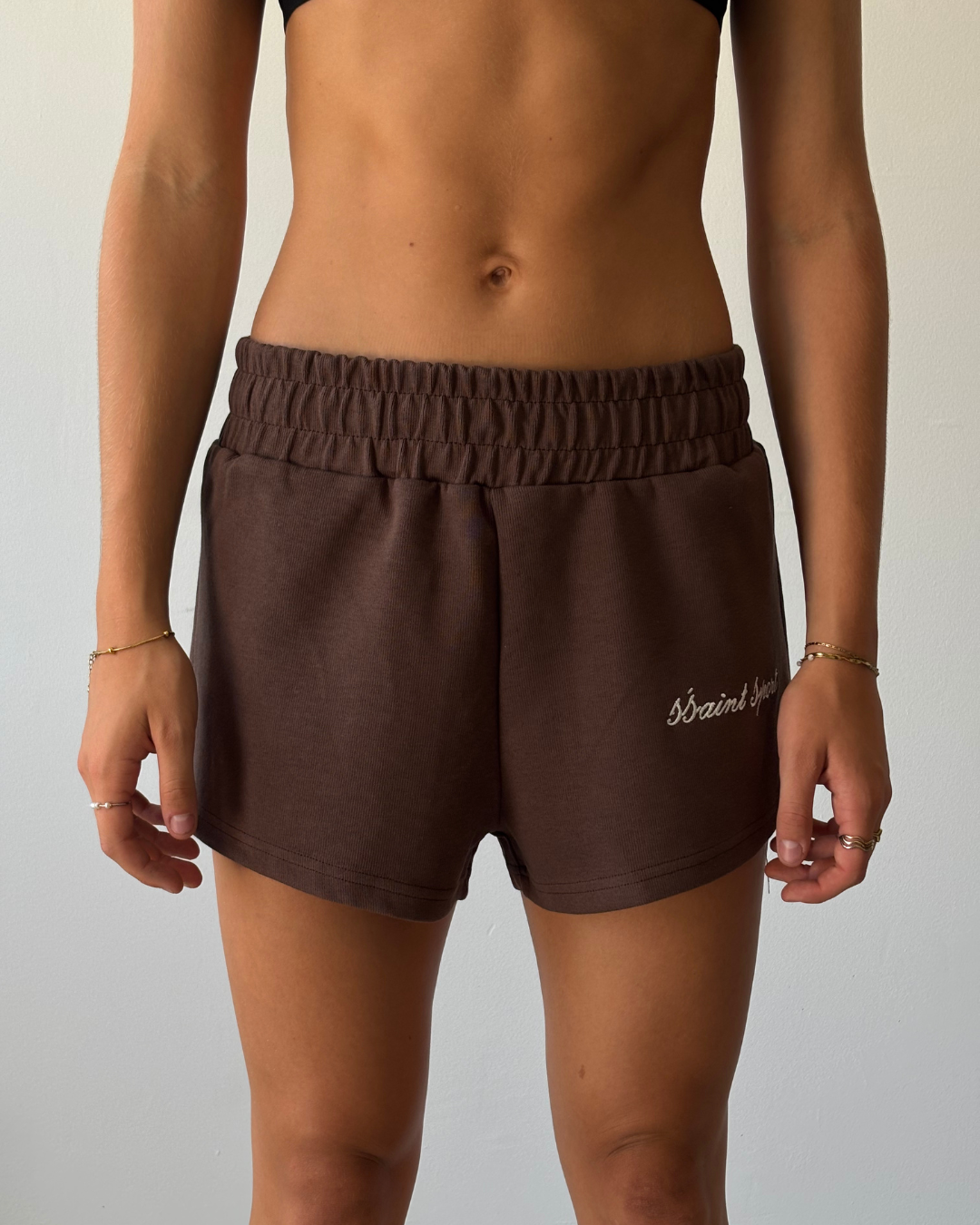 SŚAINT Sport Track Short - Brown