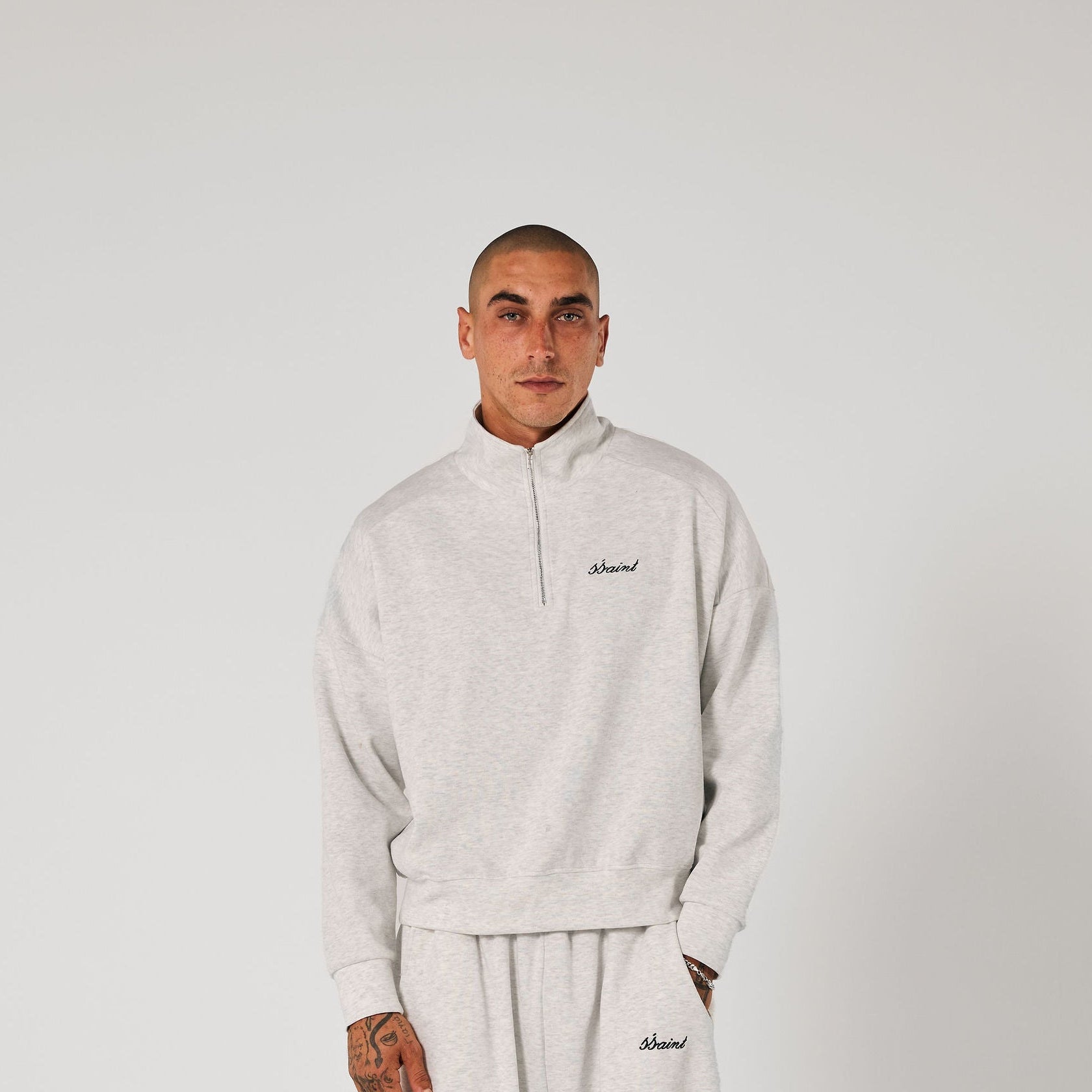 SŚAINT ZIP JUMPER GREY