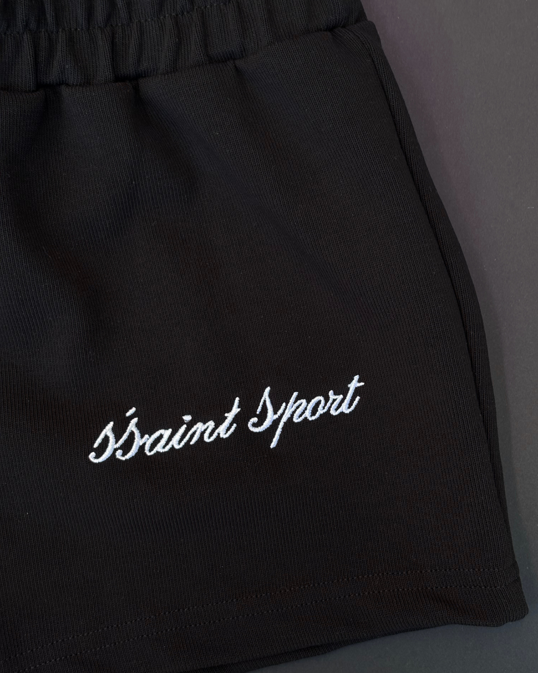 SŚAINT Sport Track Short - Black